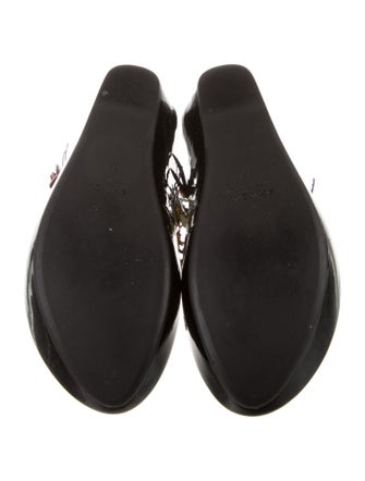 Prada Patent Leather T-Strap Sandals