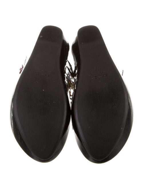 Prada Patent Leather T-Strap Sandals