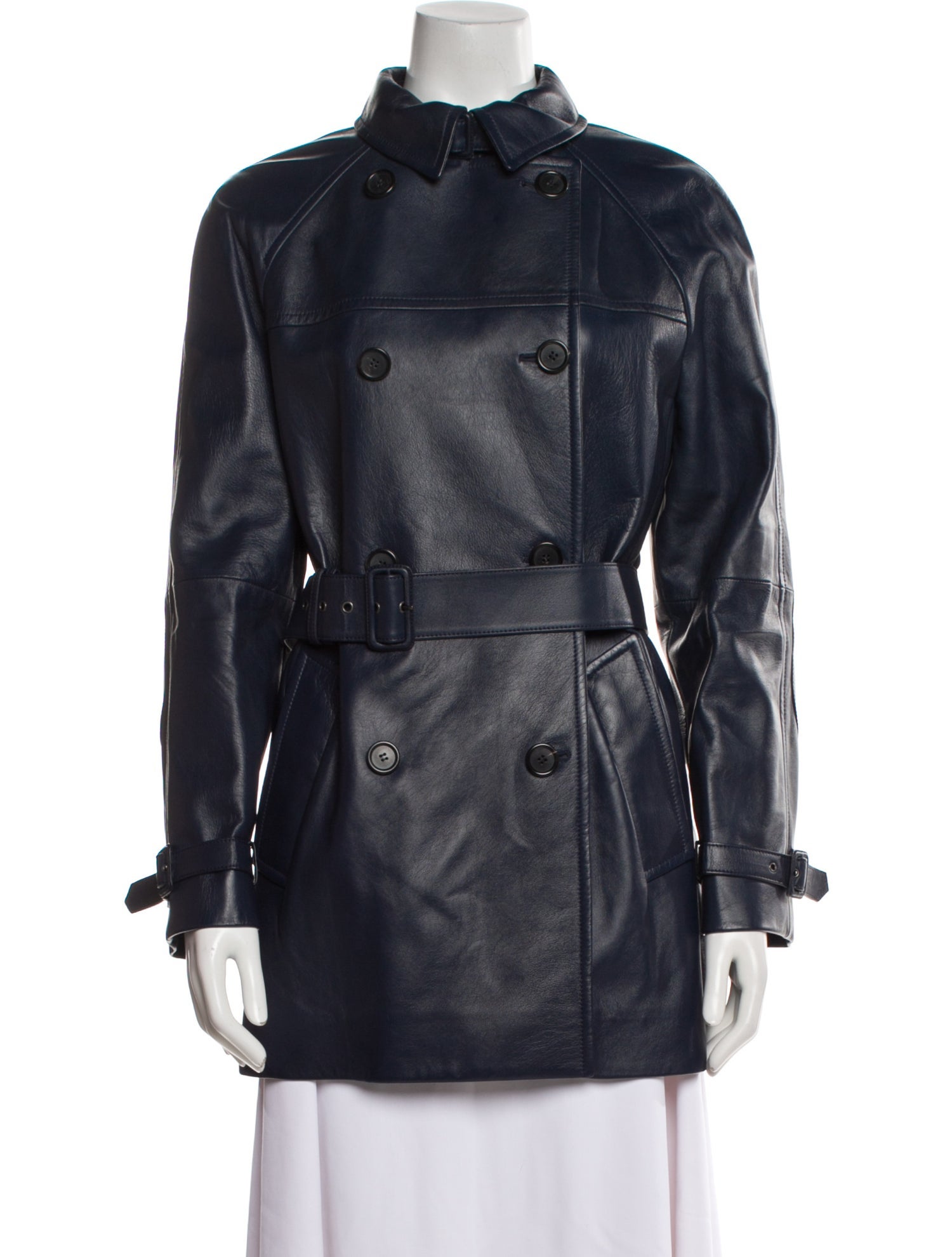 Prada 2017 Leather Trench Coat