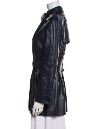 Prada 2017 Leather Trench Coat