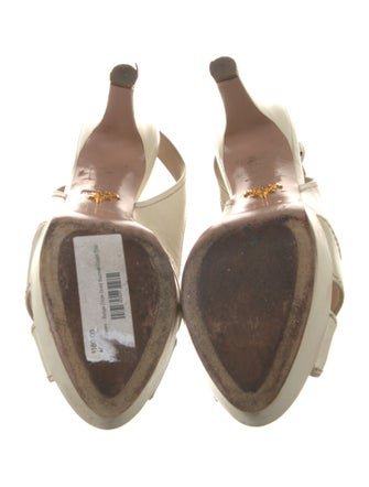 Prada Leather Slingback Sandals