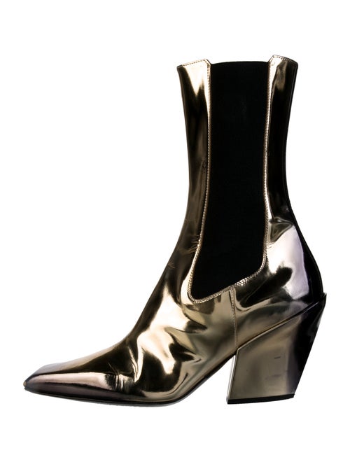Prada Patent Leather Chelsea Boots
