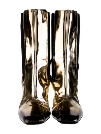 Prada Patent Leather Chelsea Boots