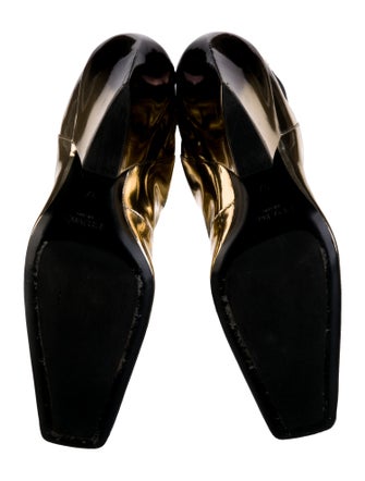 Prada Patent Leather Chelsea Boots