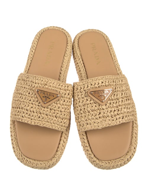 Prada Straw Espadrilles