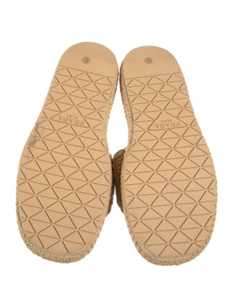 Prada Straw Espadrilles