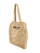 Prada Raffia Grass Logo Tote