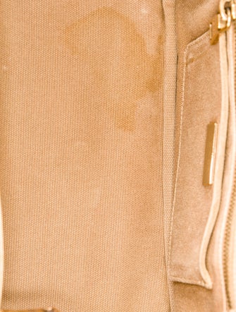 Prada Enameled Metal Triangle Top Handle Bag