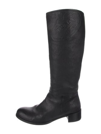 Prada Leather Riding Boots