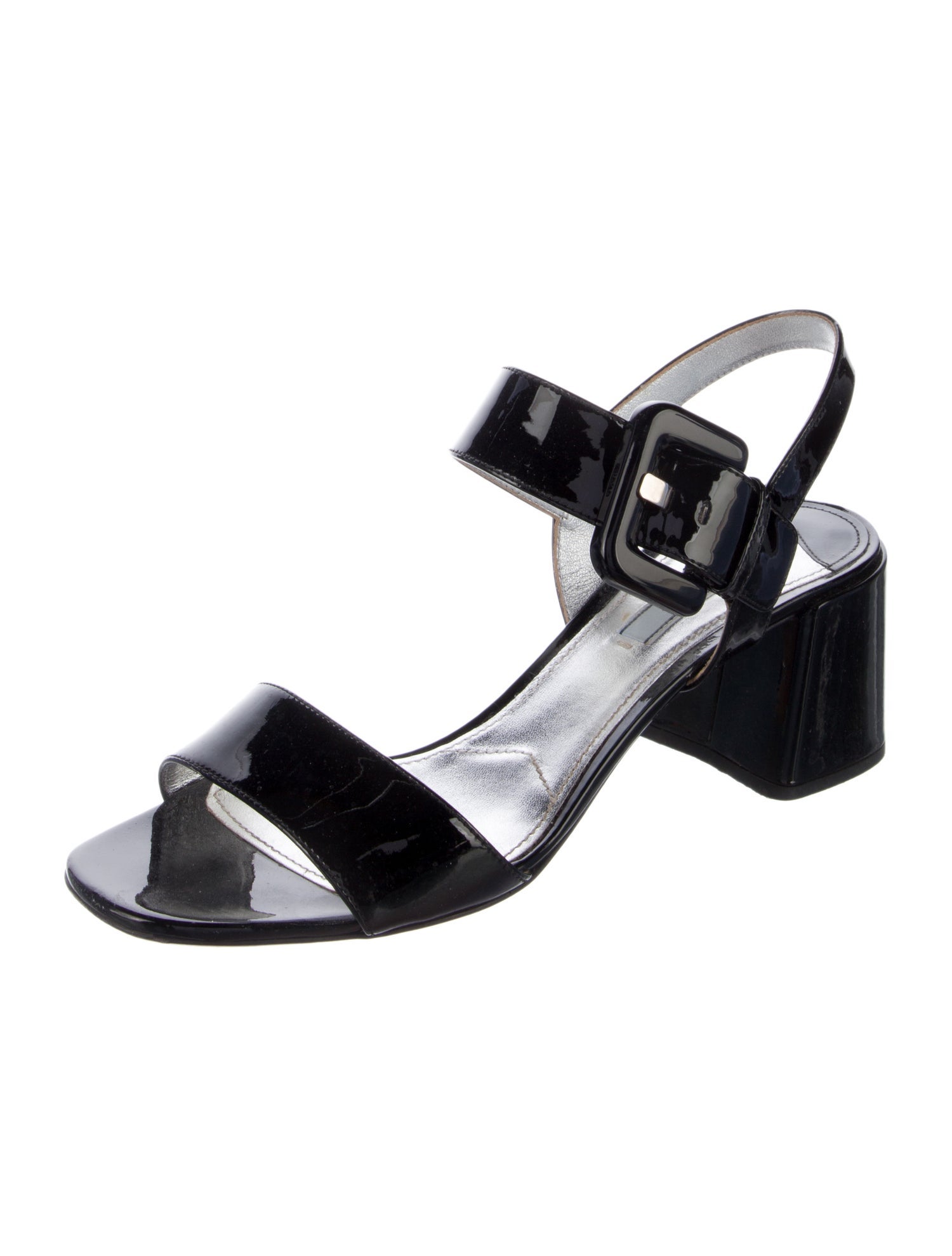 Prada Patent Leather Sandals