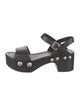 Prada Leather Studded Accents Sandals