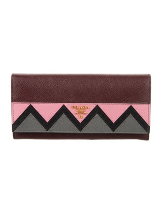 Prada Saffiano Lux Leather Continental Wallet