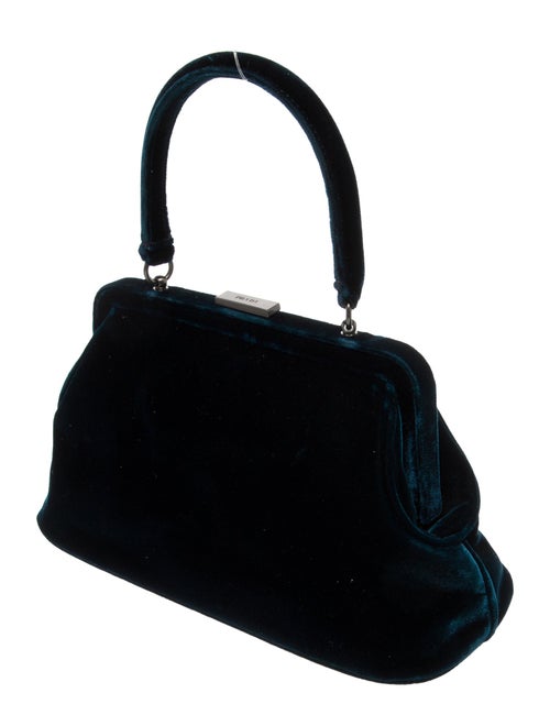 Prada Velvet Blue Velluto Top Handle Bag