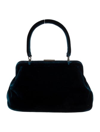 Prada Velvet Blue Velluto Top Handle Bag
