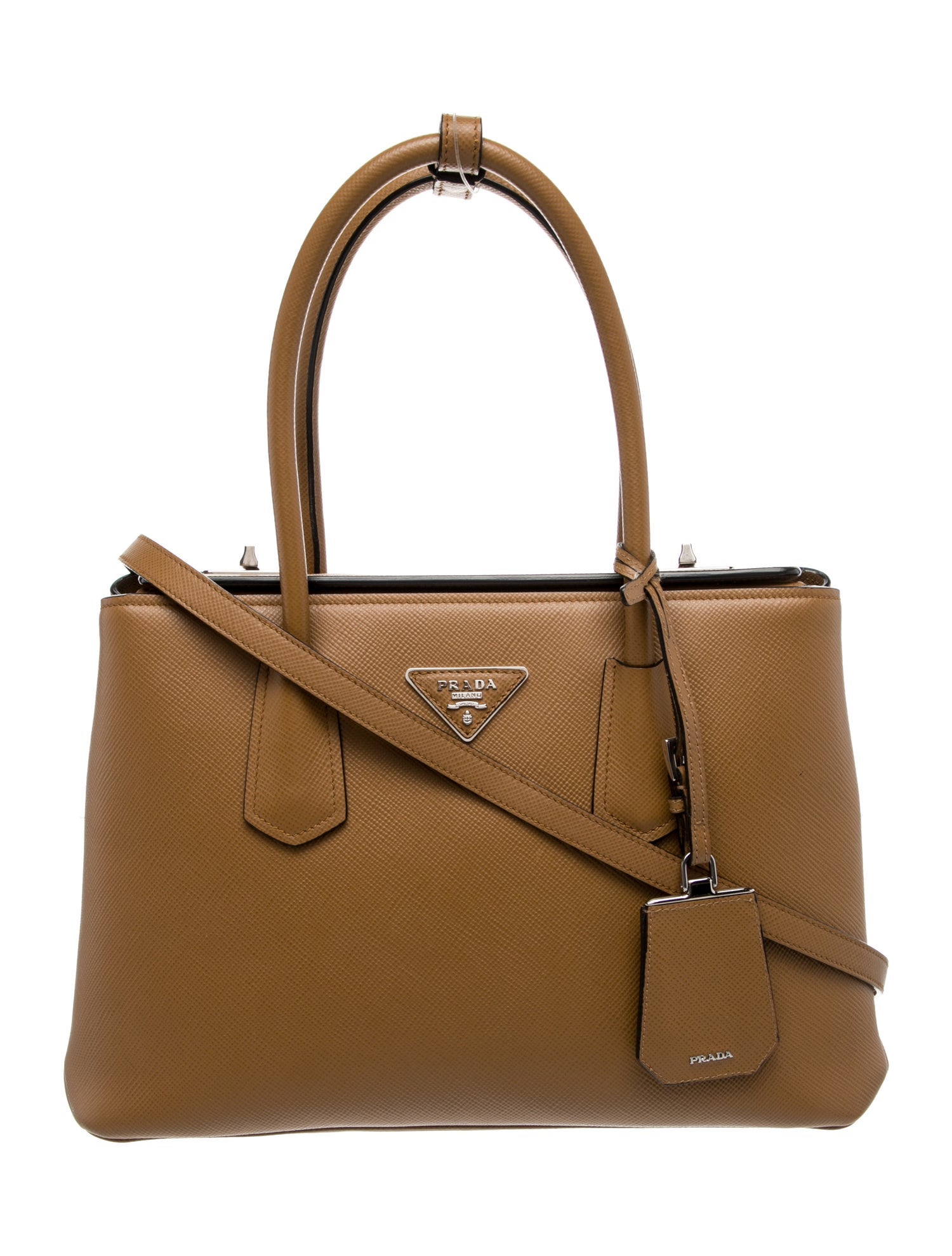Prada Saffiano Leather Top Handle Bag