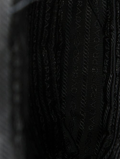 Prada Enameled Metal Triangle Backpack