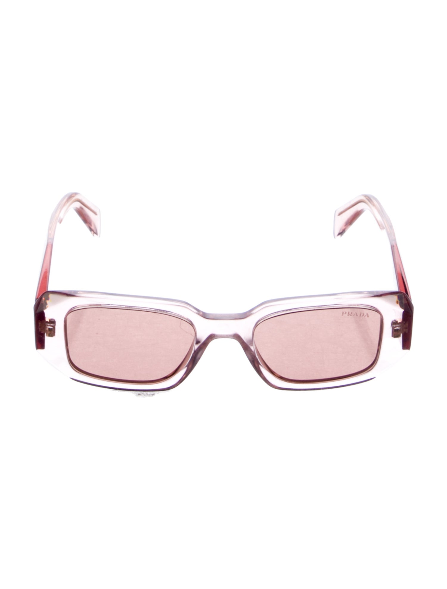 Prada Saffiano Compact Wallet Square Sunglasses