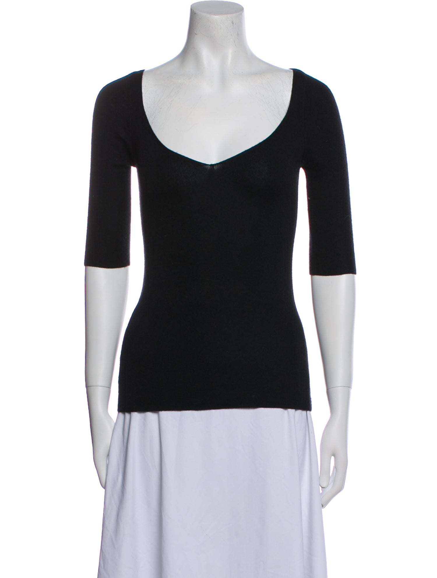 Prada Cashmere Scoop Neck Sweater