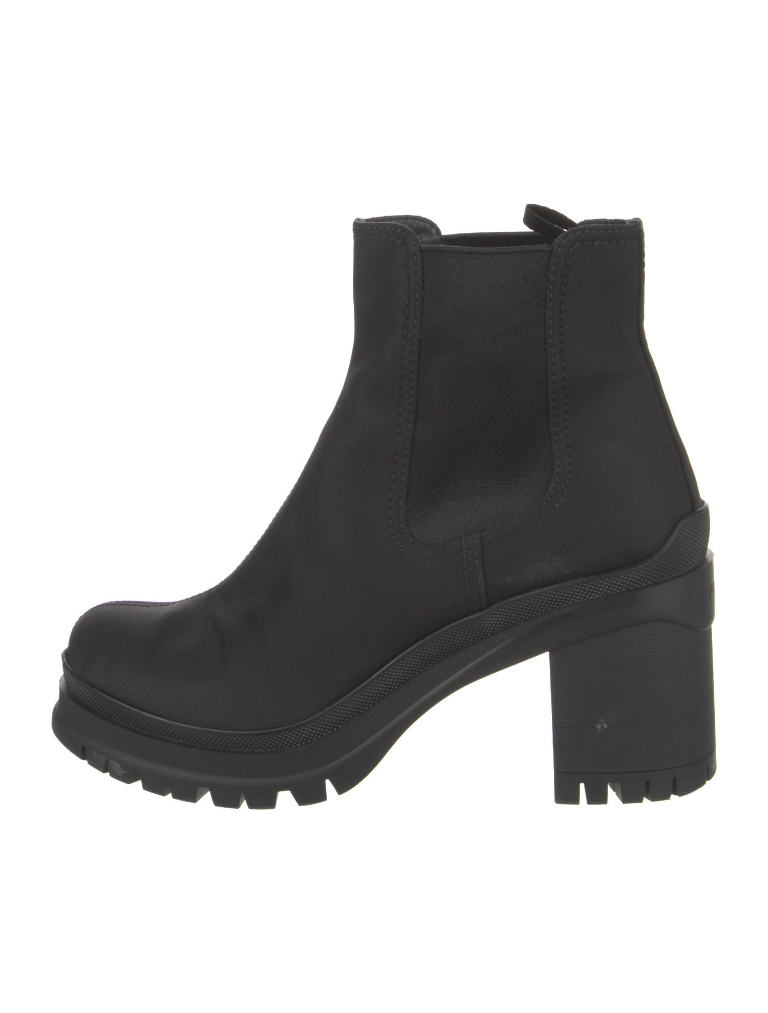 Prada Nylon Chelsea Boots