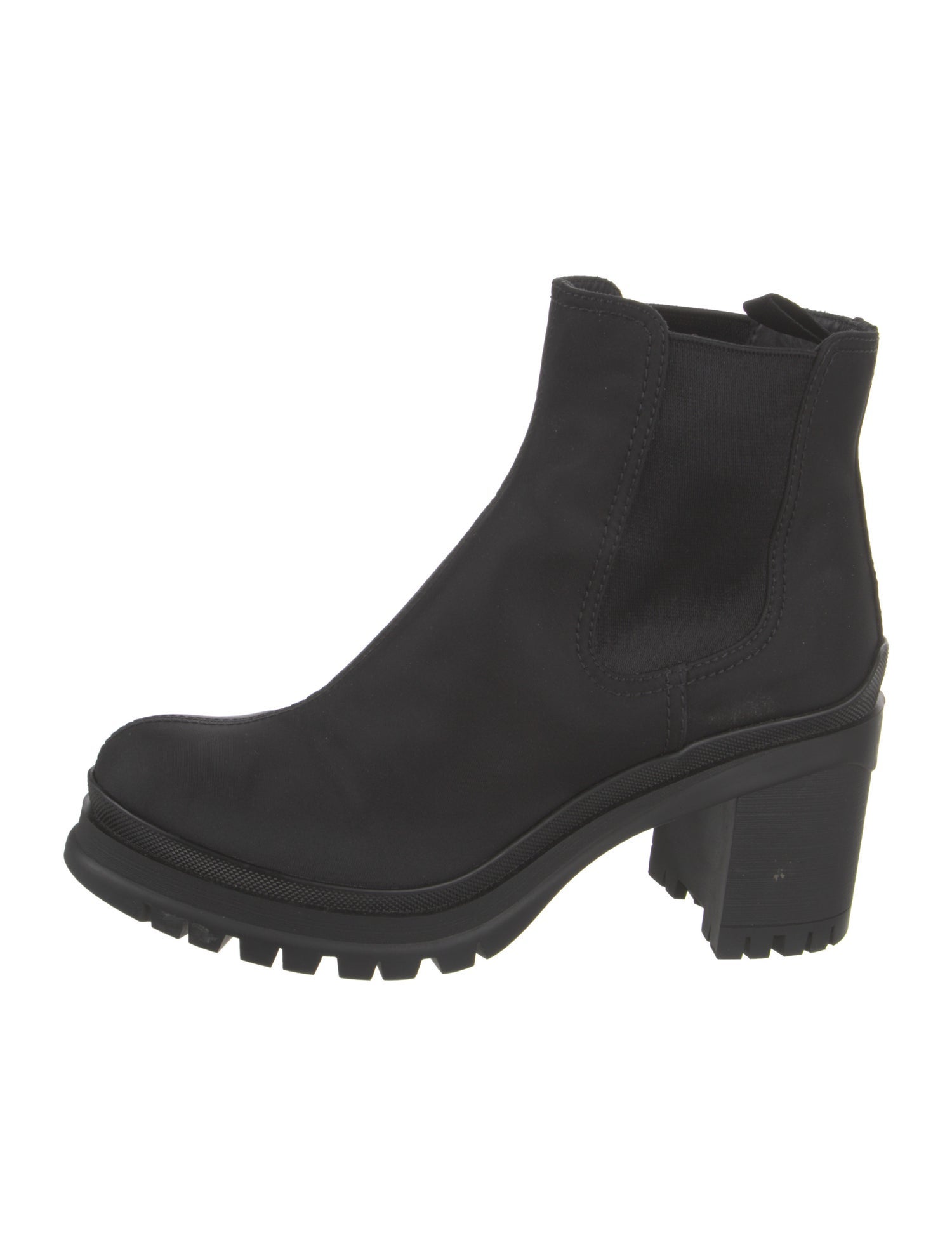 Prada Nylon Chelsea Boots