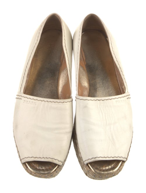 Prada Leather Espadrilles