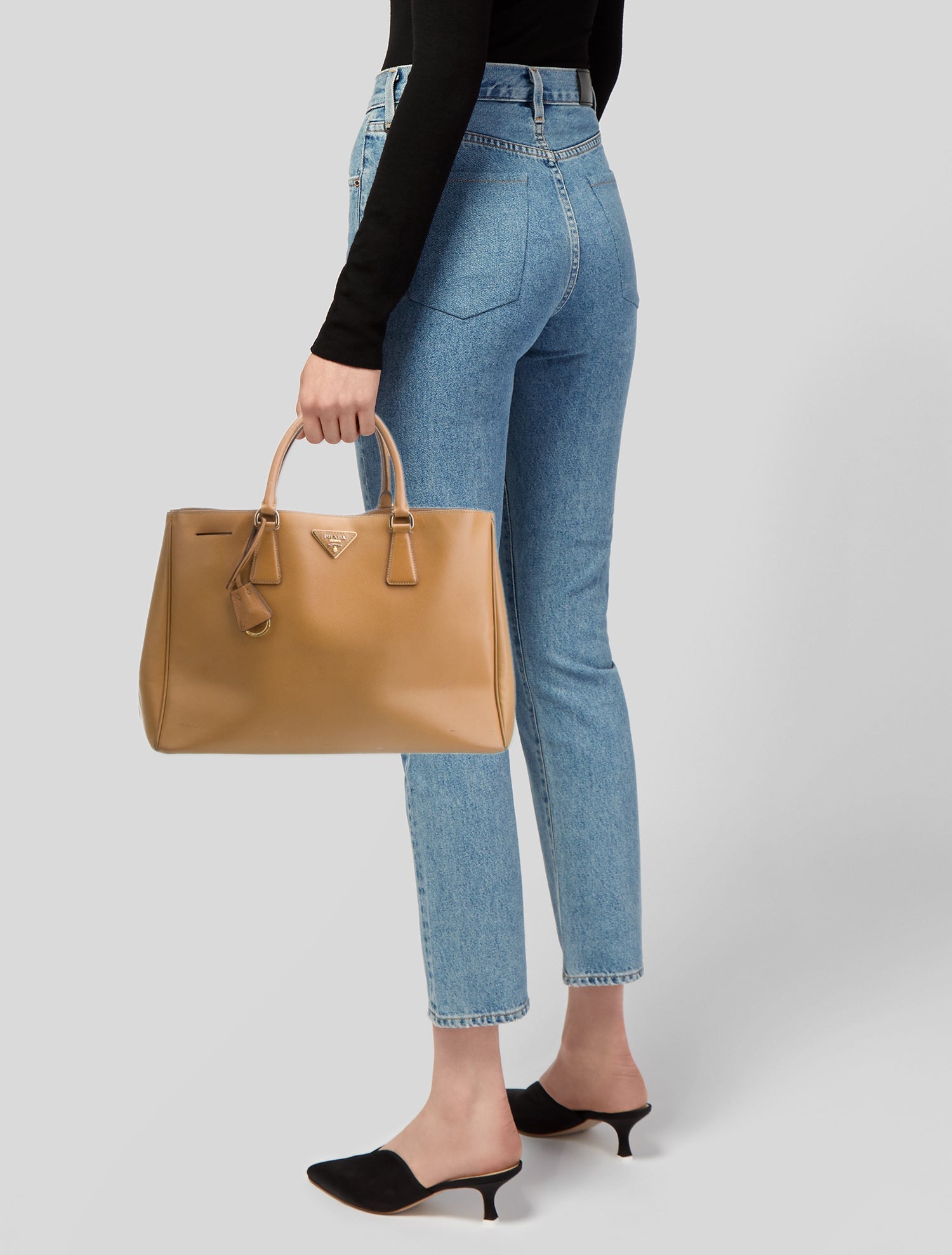 Prada Saffiano Leather Top Handle Bag