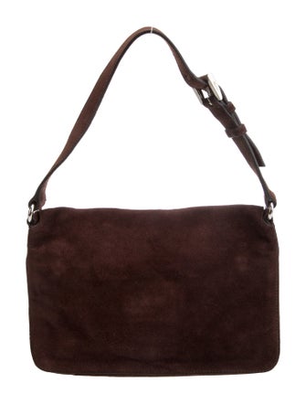 Prada Enameled Metal Triangle Top Handle Bag