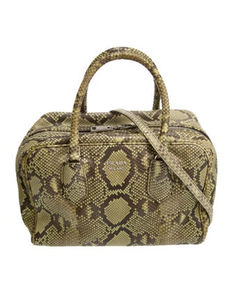 Prada Enameled Metal Triangle Inside