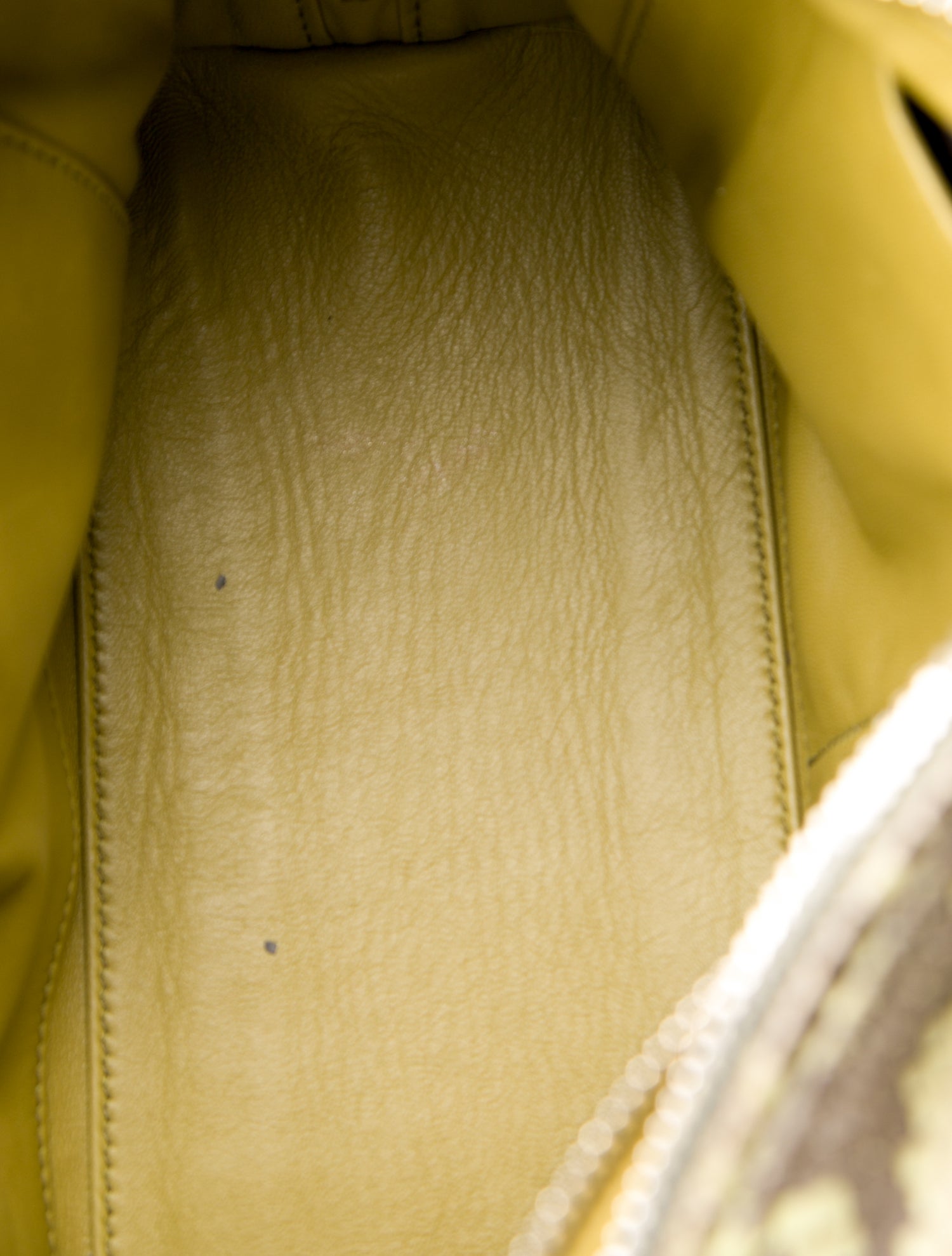 Prada Enameled Metal Triangle Inside