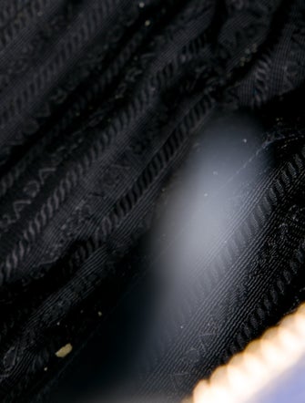 Prada Enameled Metal Triangle Tote