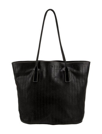 Prada Enameled Metal Triangle Tote