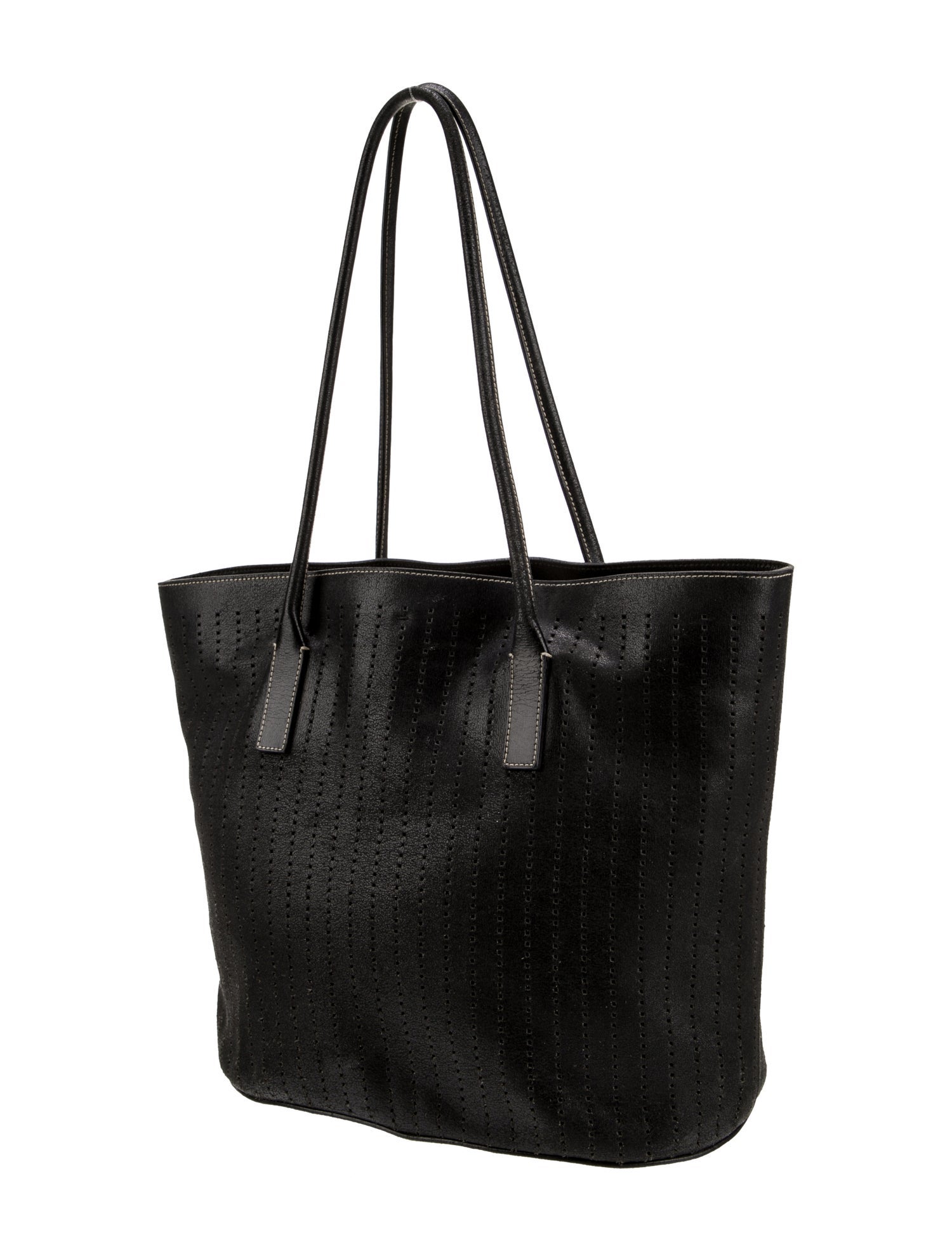 Prada Enameled Metal Triangle Tote