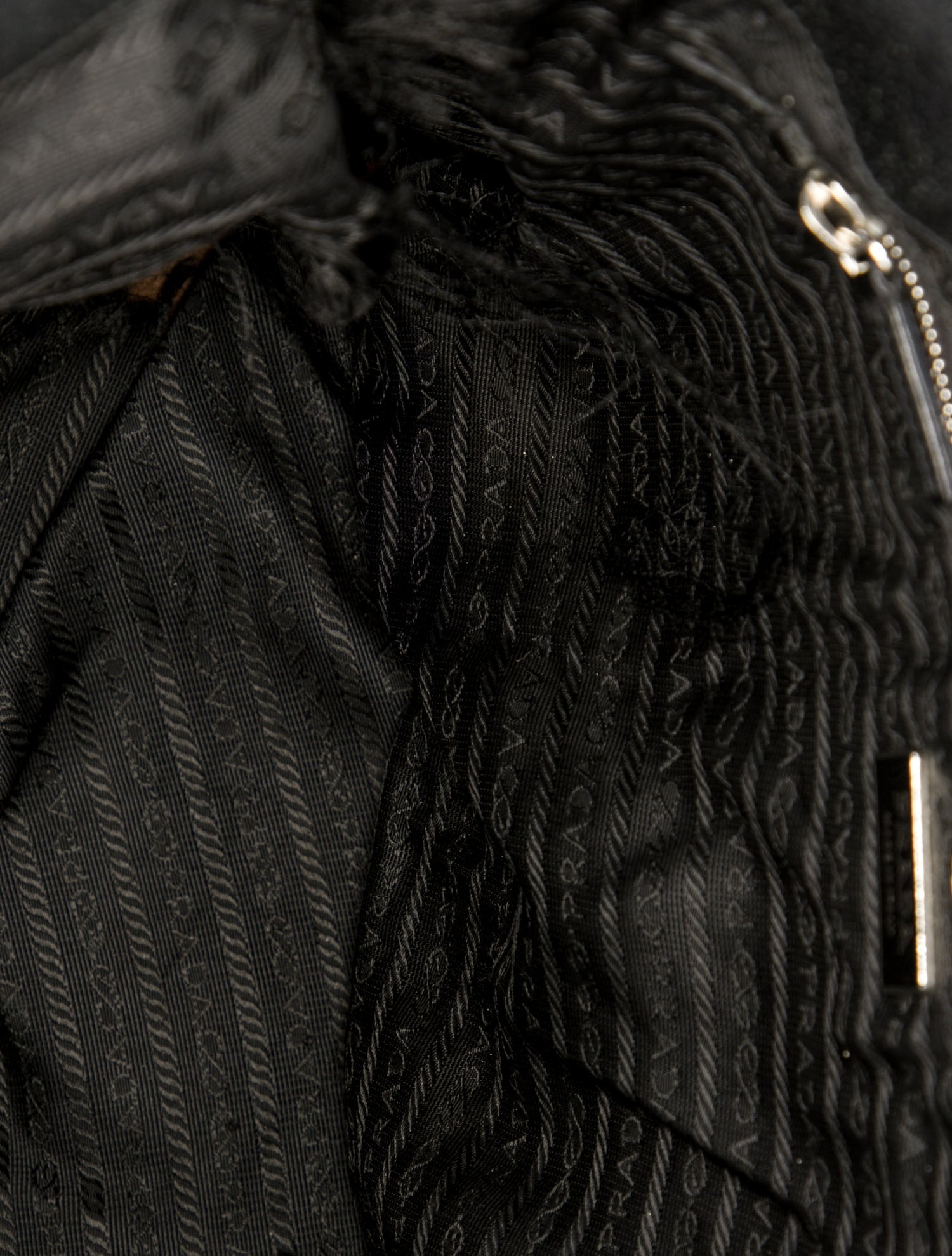 Prada Enameled Metal Triangle Tote