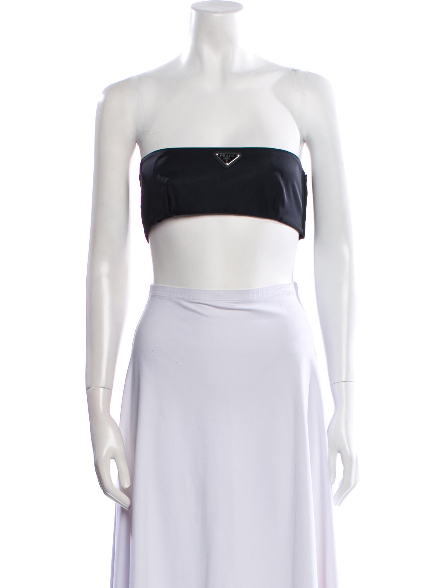 Prada 2022 Strapless Crop Top