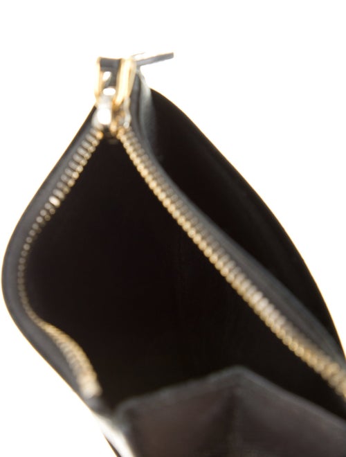 Prada Saffiano Triangle Leather Wallet