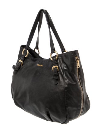 Prada Soft Calf Leather Shoulder Bag