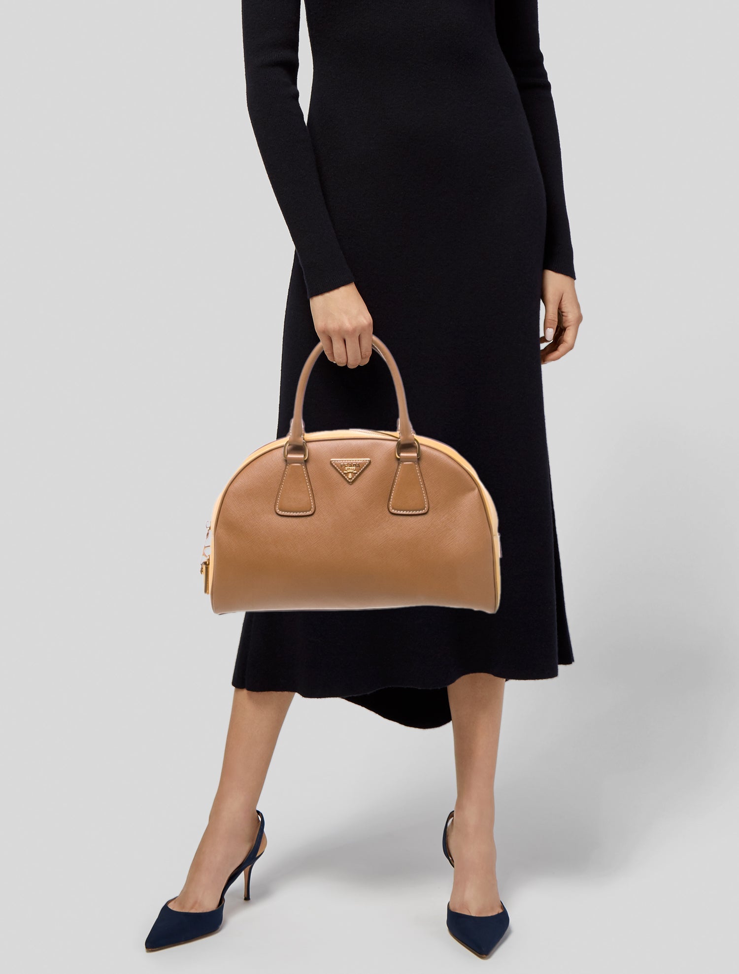 Prada Saffiano Leather Bauletto