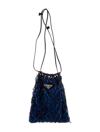 Prada Enameled Metal Triangle Rete