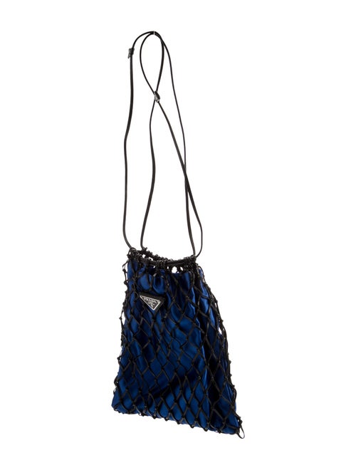 Prada Enameled Metal Triangle Rete