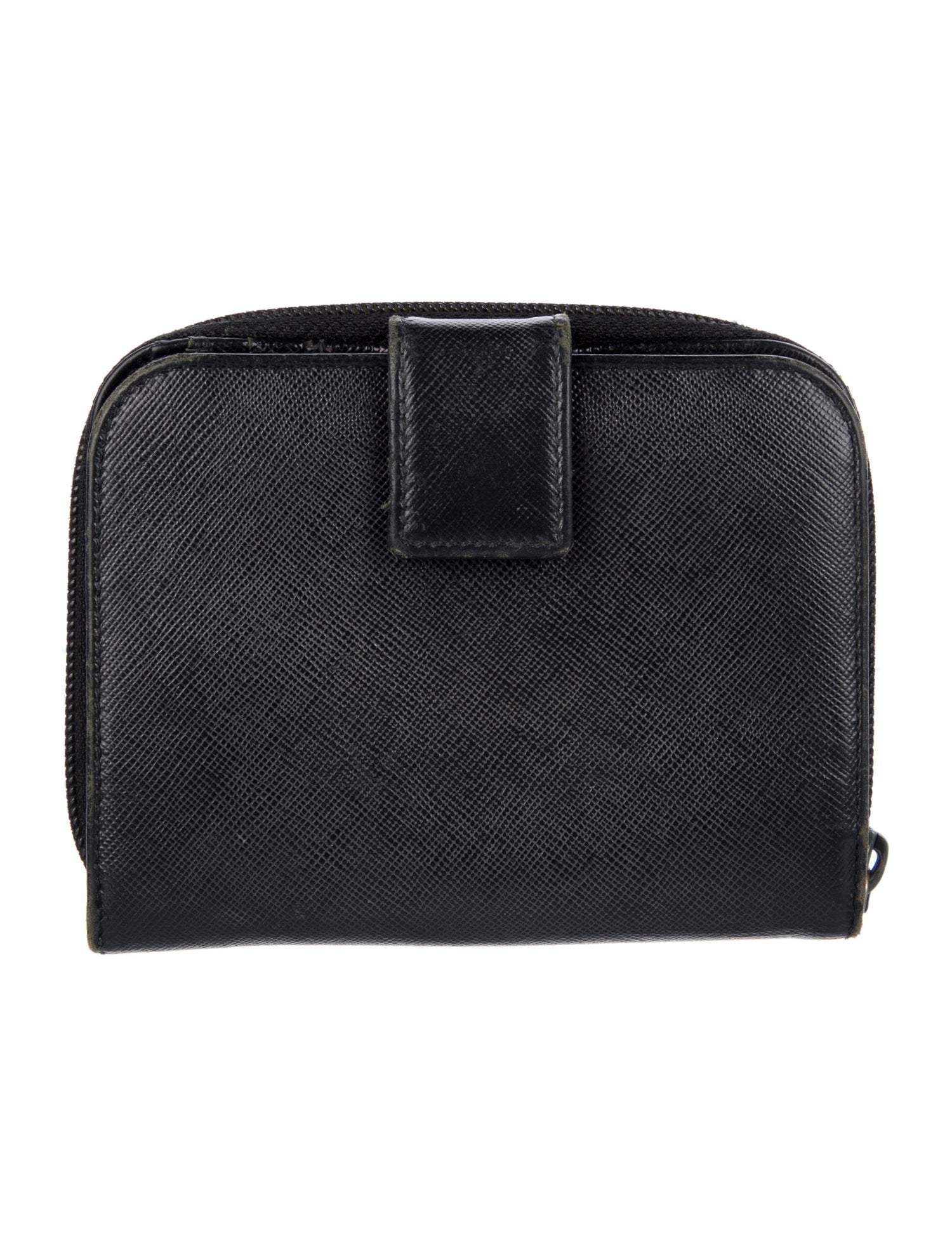 Prada Saffiano Lux Leather Compact Wallet