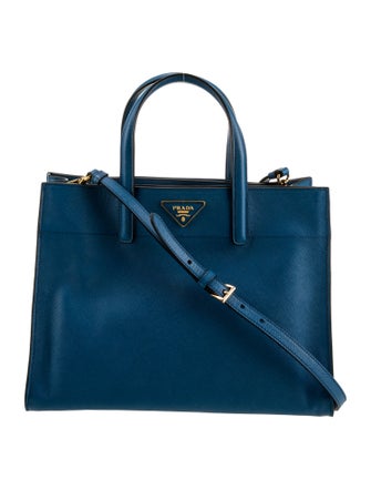 Prada Saffiano Leather Triple Pocket Convertible Tote