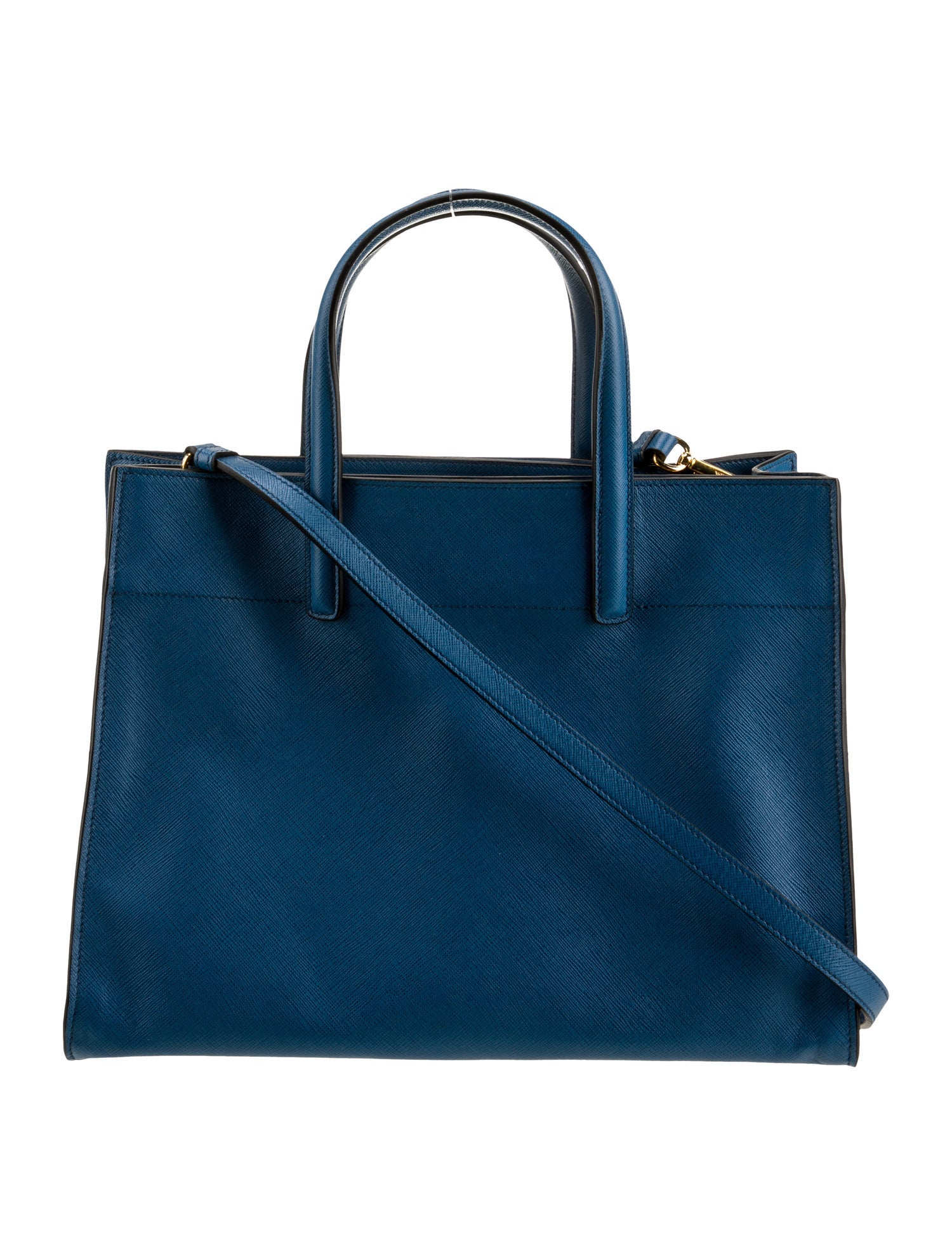 Prada Saffiano Leather Triple Pocket Convertible Tote