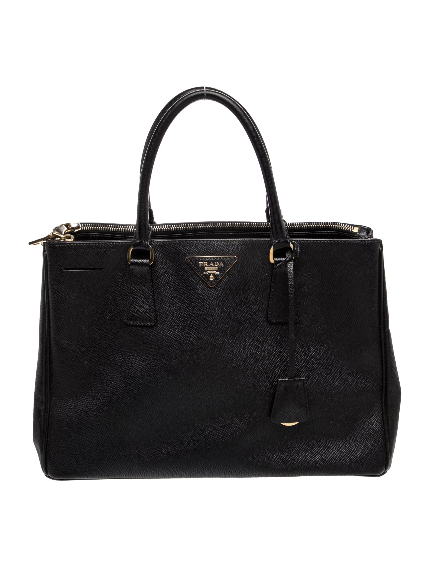 Prada Saffiano Lux Leather Galleria Double Zip Medium