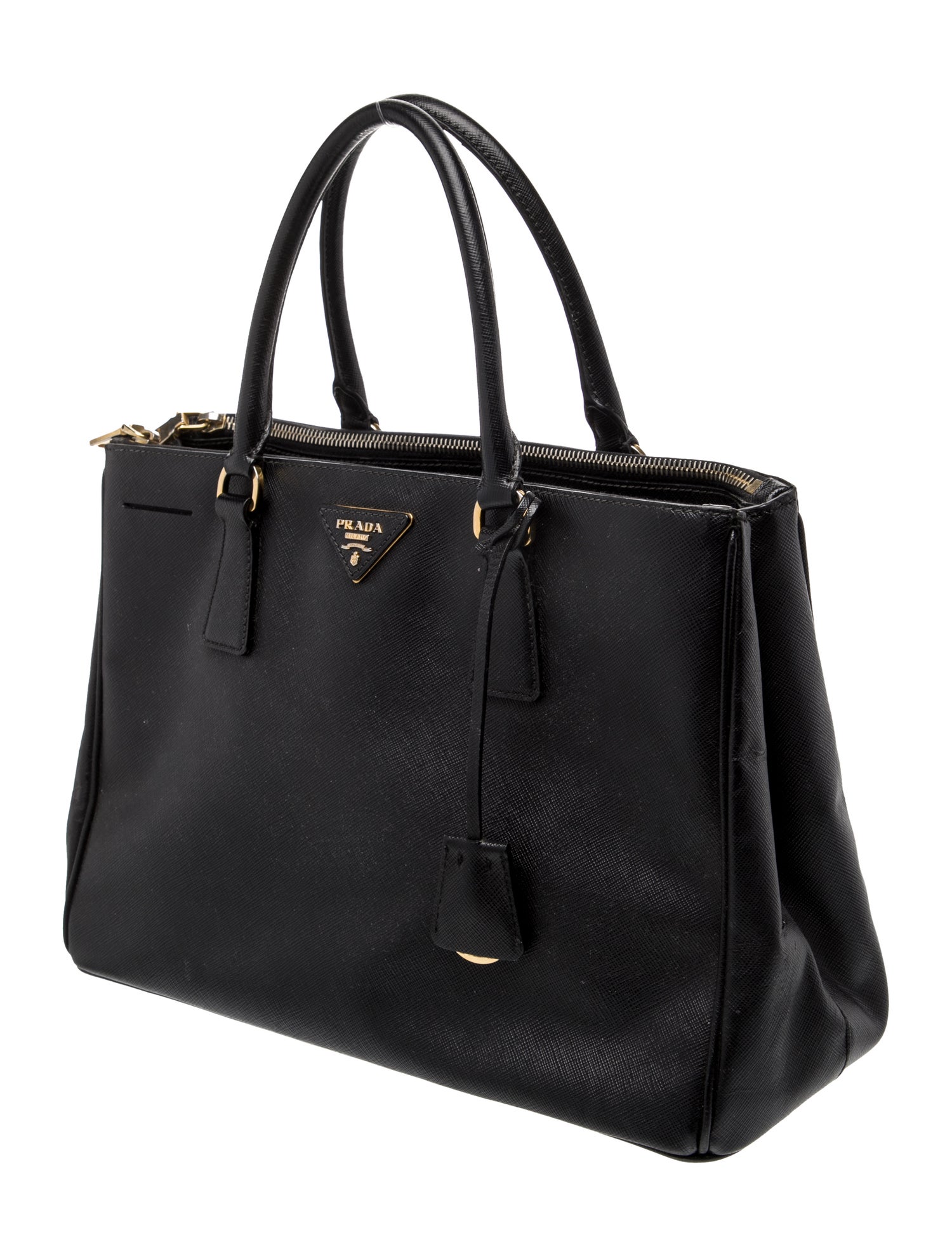 Prada Saffiano Lux Leather Galleria Double Zip Medium