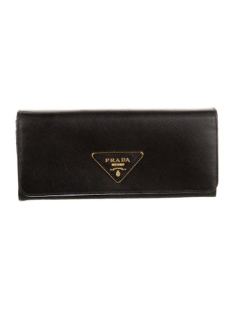 Prada Saffiano Lux Leather Continental Wallet