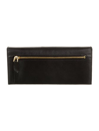 Prada Saffiano Lux Leather Continental Wallet