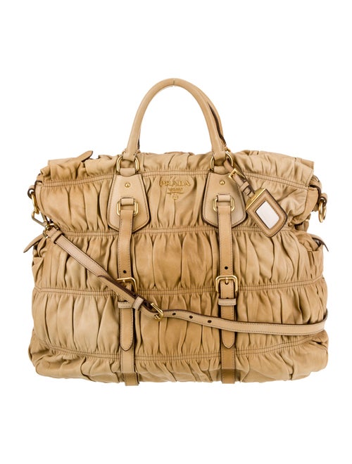 Prada Leather Top Handle Bag