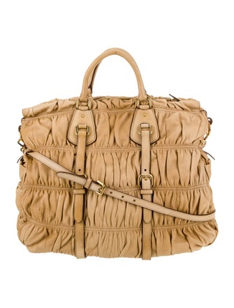 Prada Leather Top Handle Bag