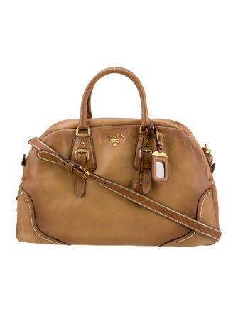 Prada Cervo Leather Bauletto