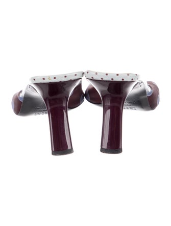 Prada Polka Dot Print Slides